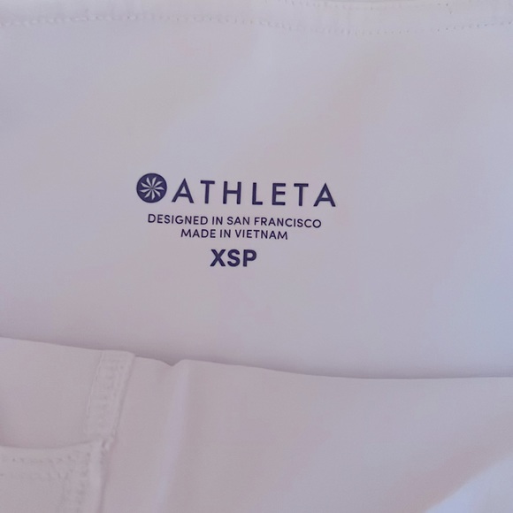 Athleta White Workout Pants With Sheer Bottom Design- Size XSP - Activewear - Picture 6 of 6